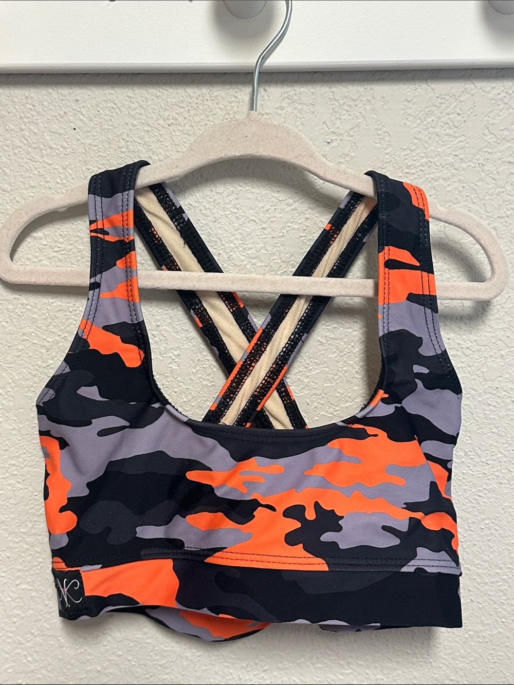 Kandi Kouture camo sports bra top CL 7/8